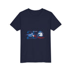 Youth Tee - "250" American Flag Eagle Design (Patriotic 4th of July Kids Shirt)