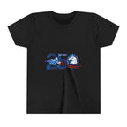 Youth Tee - "250" American Flag Eagle Design (Patriotic 4th of July Kids Shirt)