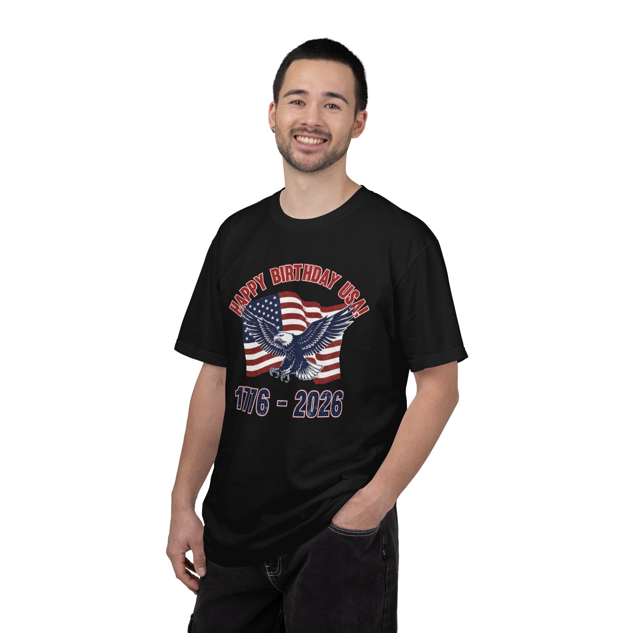 America 250 – Eagle Flag “1776–2026” Happy Birthday USA T-Shirt