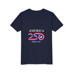 Youth Tee - "America 250 Since 1776" Patriotic 250th Anniversary Kids T-Shirt