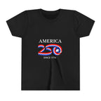 Youth Tee - "America 250 Since 1776" Patriotic 250th Anniversary Kids T-Shirt