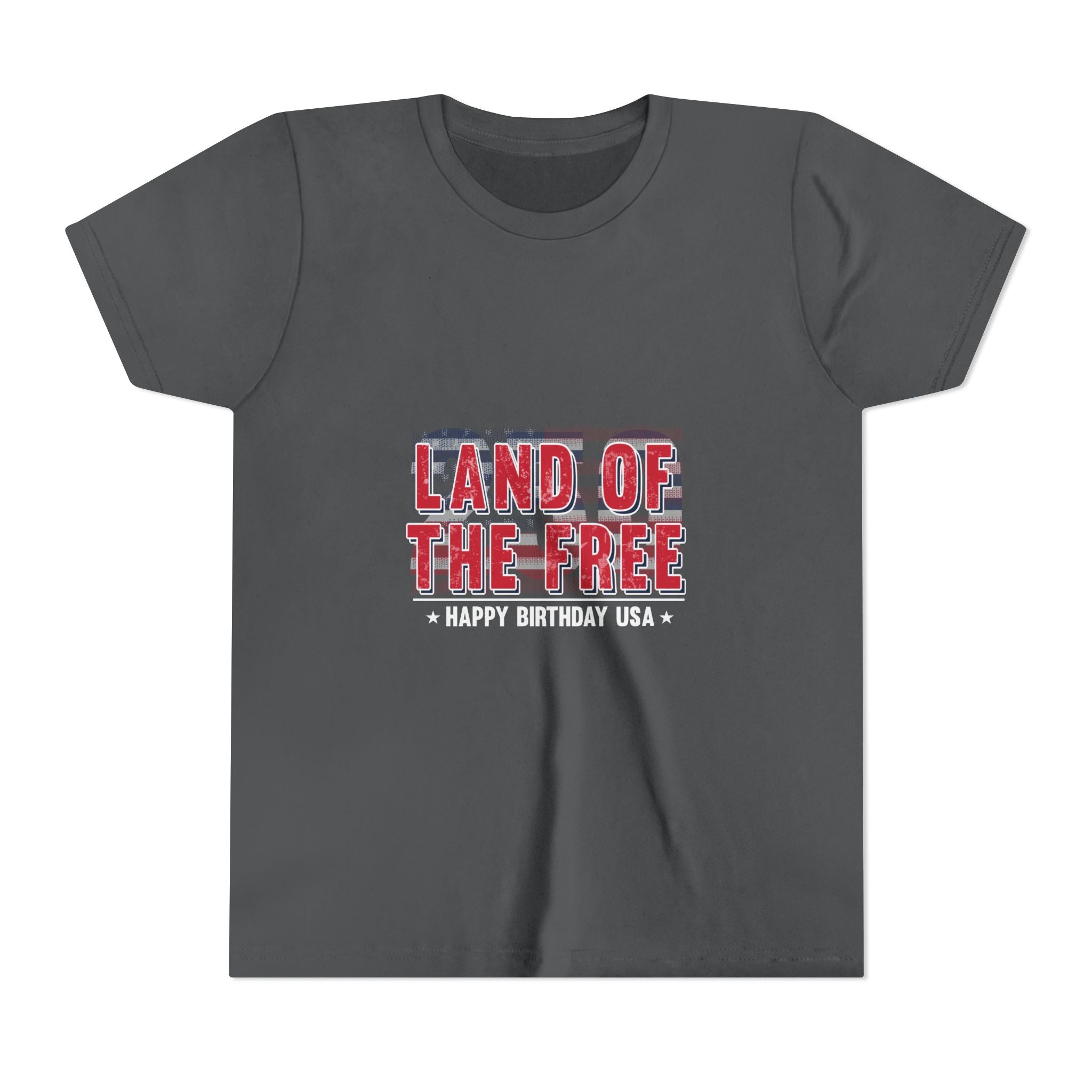 Youth Tee – "Land of the Free" Patriotic 4th of July Shirt