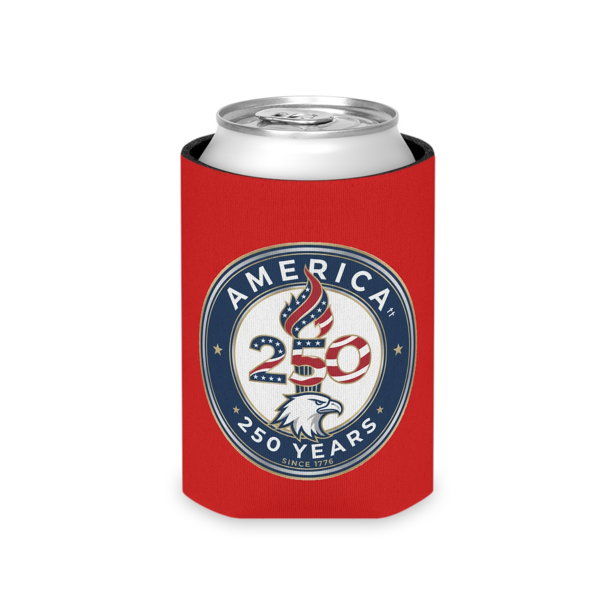 America 250 Can Cooler – Patriotic 250 Years Eagle Beer Koozie