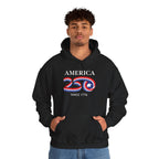 Eagle in 250 Happy Birthday USA Patriotic Pullover