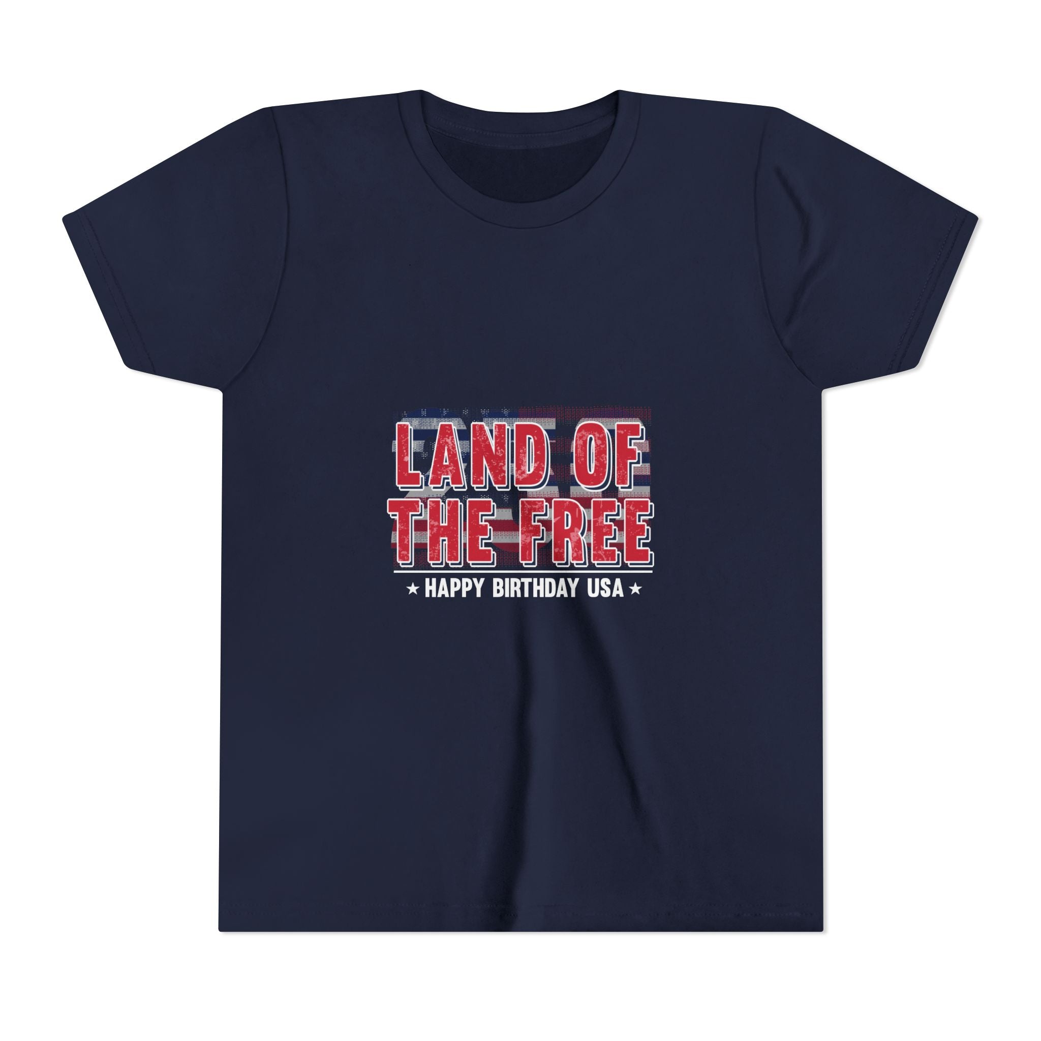 Youth Tee – "Land of the Free" Patriotic 4th of July Shirt
