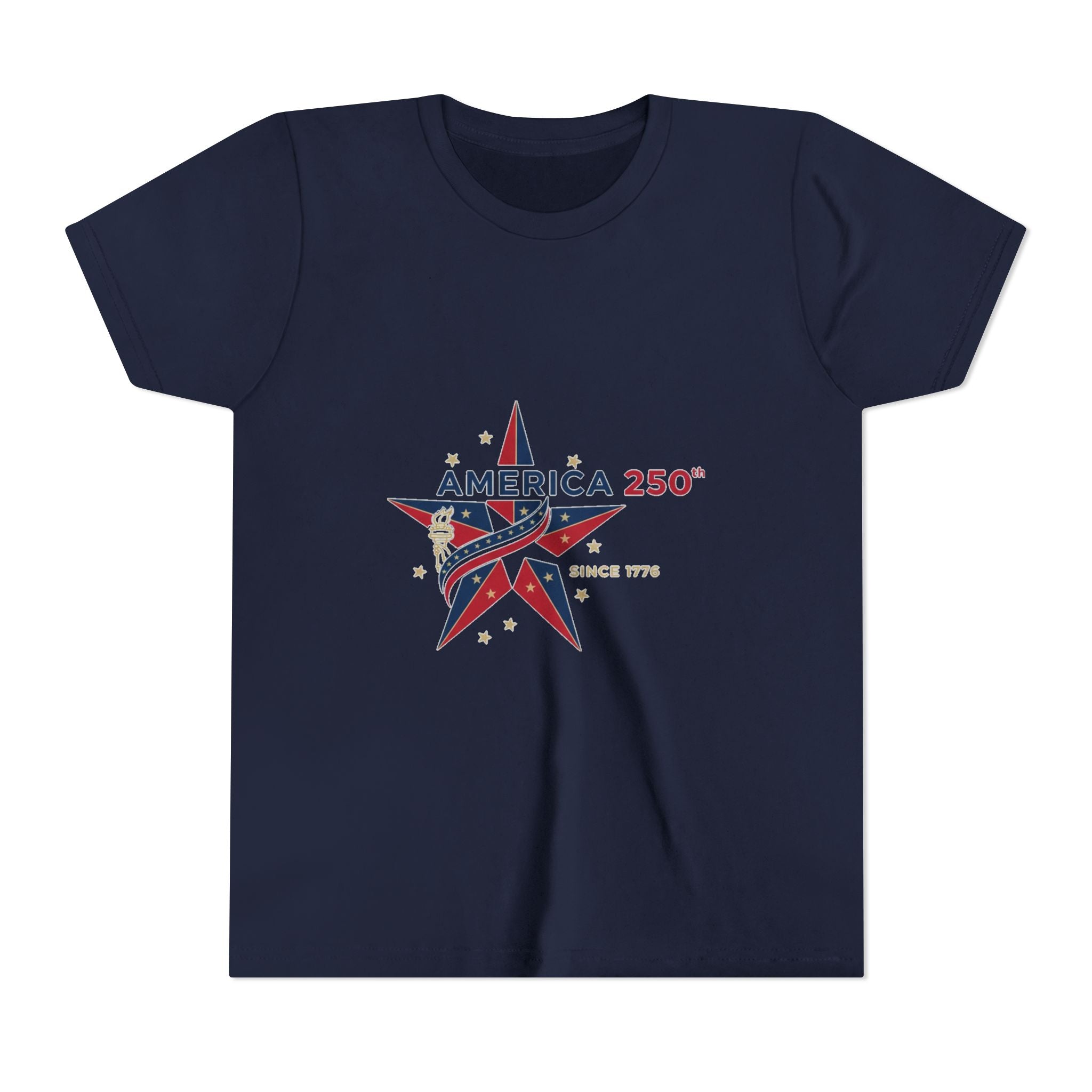 Youth Tee - "America 250" Patriotic Star Kids T-Shirt (Since 1776)