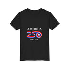 Youth Tee - "America 250 Since 1776" Patriotic 250th Anniversary Kids T-Shirt